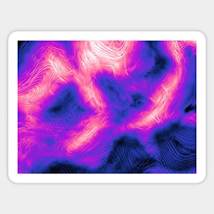 Genderfluid Pride Abstract Fractal Fog Sticker